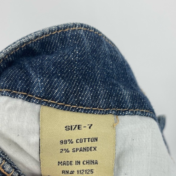 Vintage Y2K Mini Skirt Denim SZ 7 - Picture 3 of 6